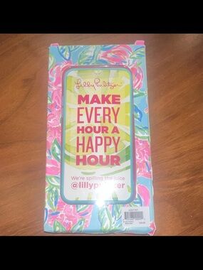 Lilly Pulitzer iPhone X/XS Hard Case Floral Patterned Design Multicolor